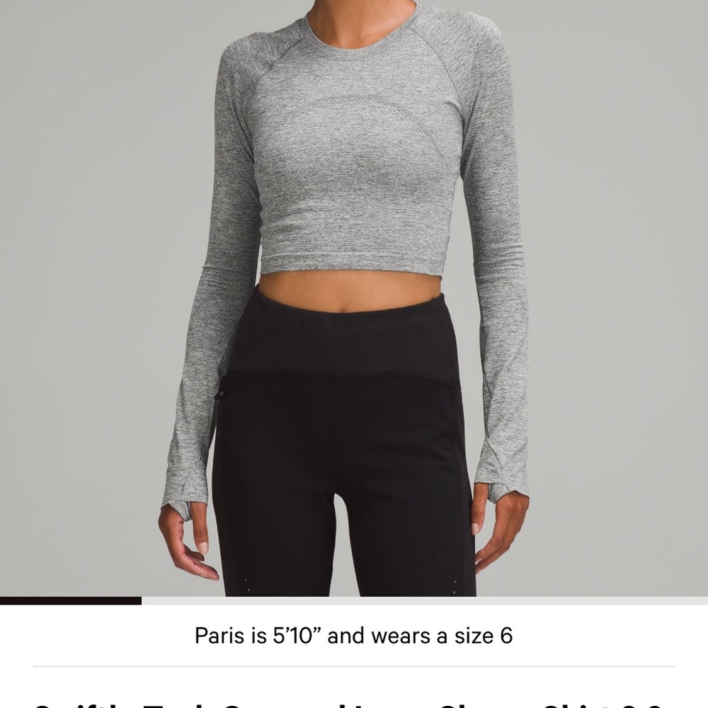 Swiftly tech cropped long sleeve shirt 2.0